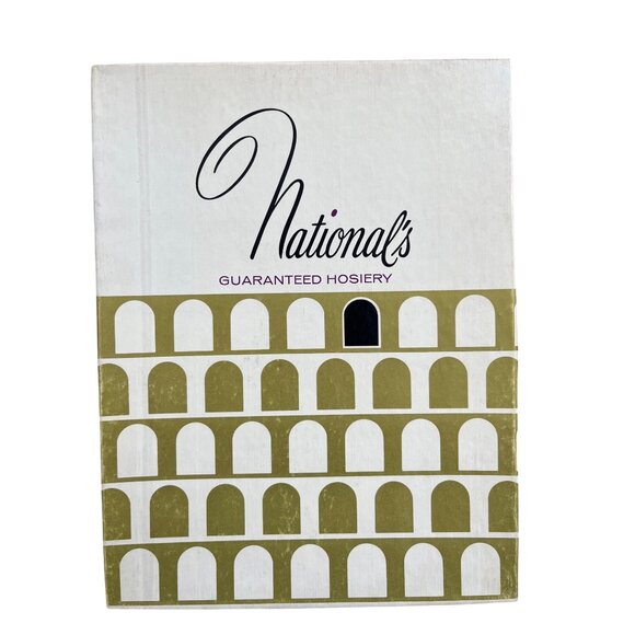 3 Pr NOS 70’s Thigh High Stockings A 787 Neutral Beige Seamless Nationals VTG - Picture 4 of 7